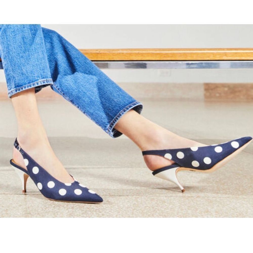 TORY BURCH NWOB Sling Back Kitten Heel Pump
